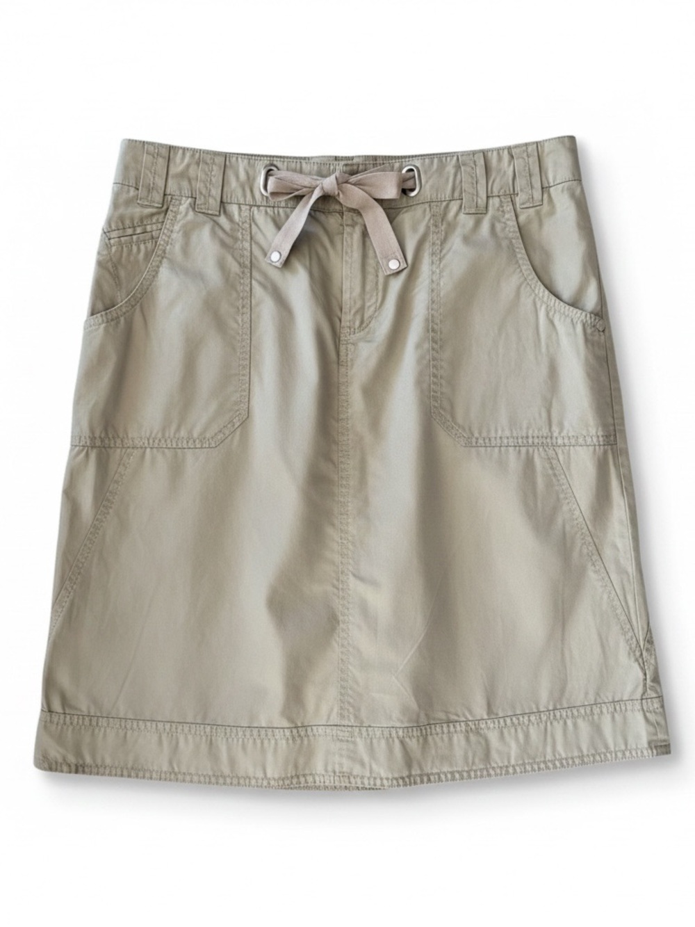 🟢3/$25 Y2K Vintage Esprit Tan Cargo Skirt Size 6 2004